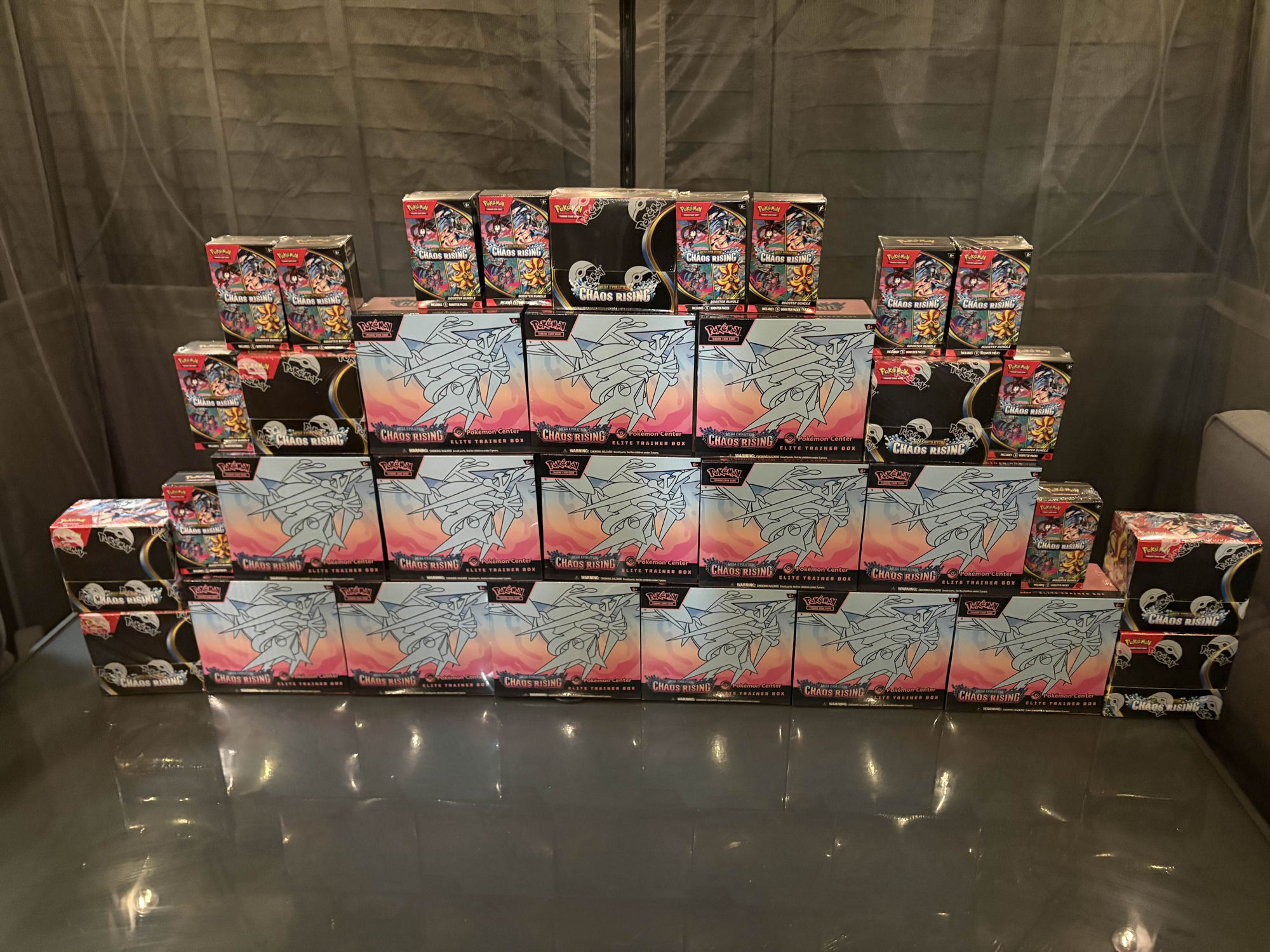 Chaos Rising ETB pyramid stack